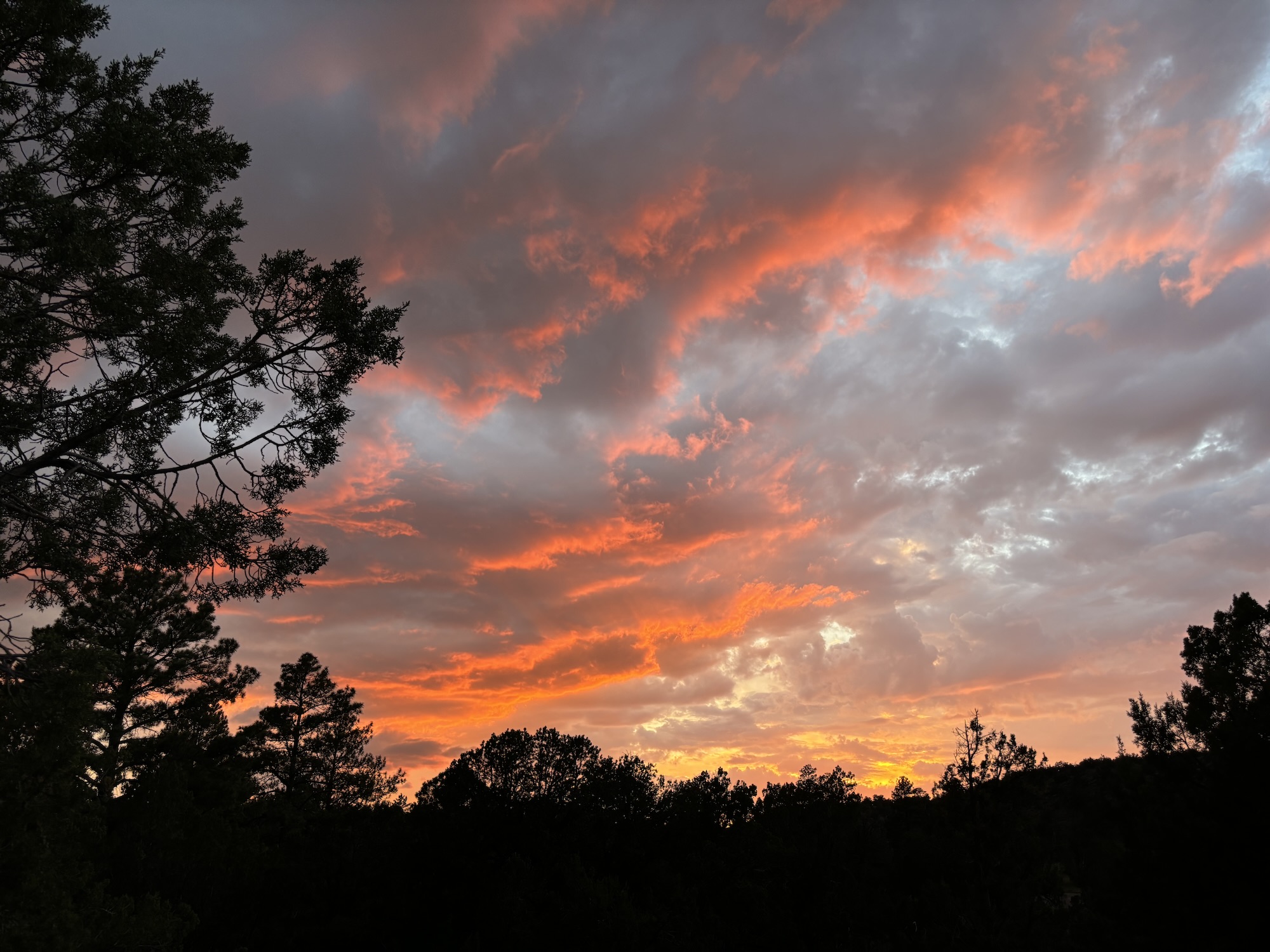 Firey New Mexico sunset